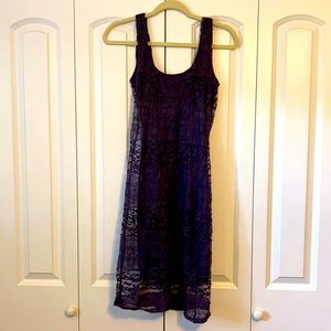 Soprano purple lace sleeveless dress